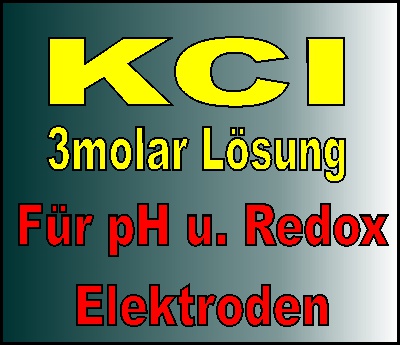 KCL Lösung 3molar für pH- u. Redoxelektroden 70 ml