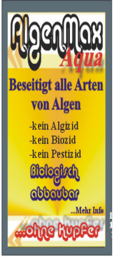 Algen max-Aqua 500 ml  ohne Kupfer abbaubar