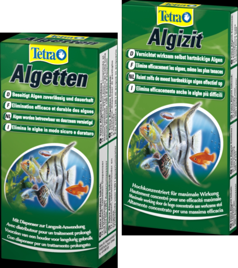 Tetra Kombipack Algizit u. Algetten bekämpft und vernichtet Algen im Aquarium
