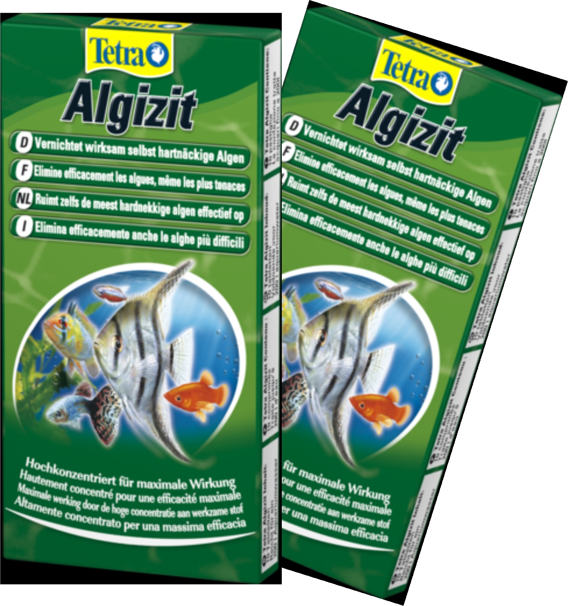 Tetra Algizit Doppelpack 20 Tabl vernichtet wirksam hartnäckige Algen f Aquarium