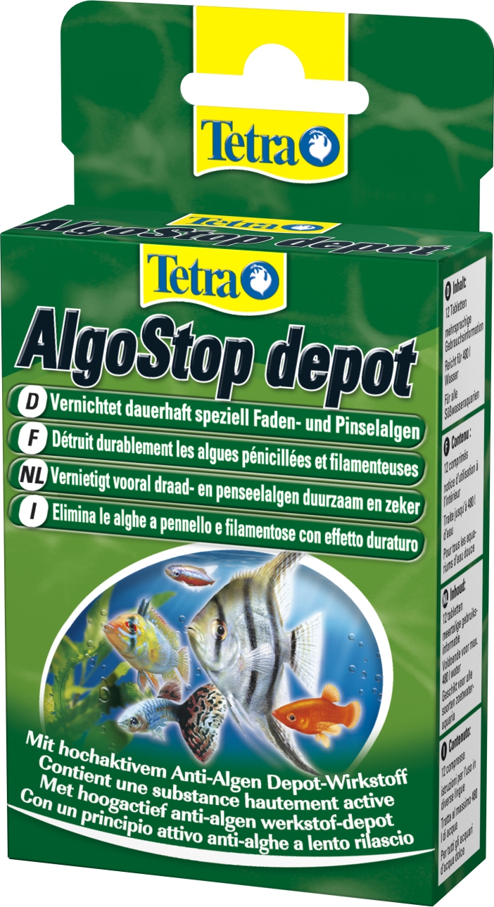 Tetra AlgoStop depot 12 Tabl. spez. gegen Faden- u. Pinselalgen Algo Stop depot