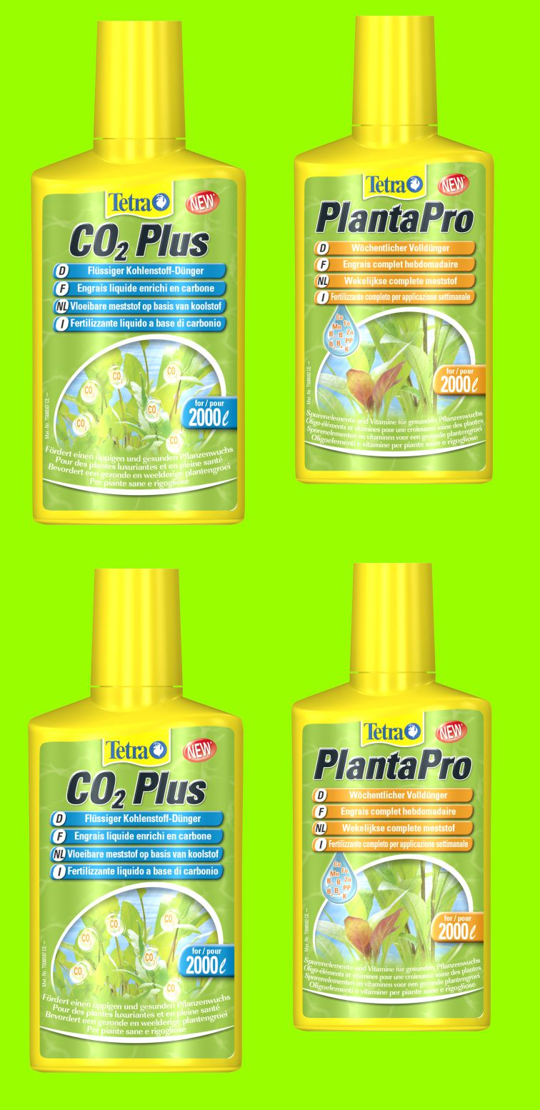 Tetra PlantaPro u. Tetra Co2 plus je 2 x 250ml Düngeset m flüssigem Kohlenstoff