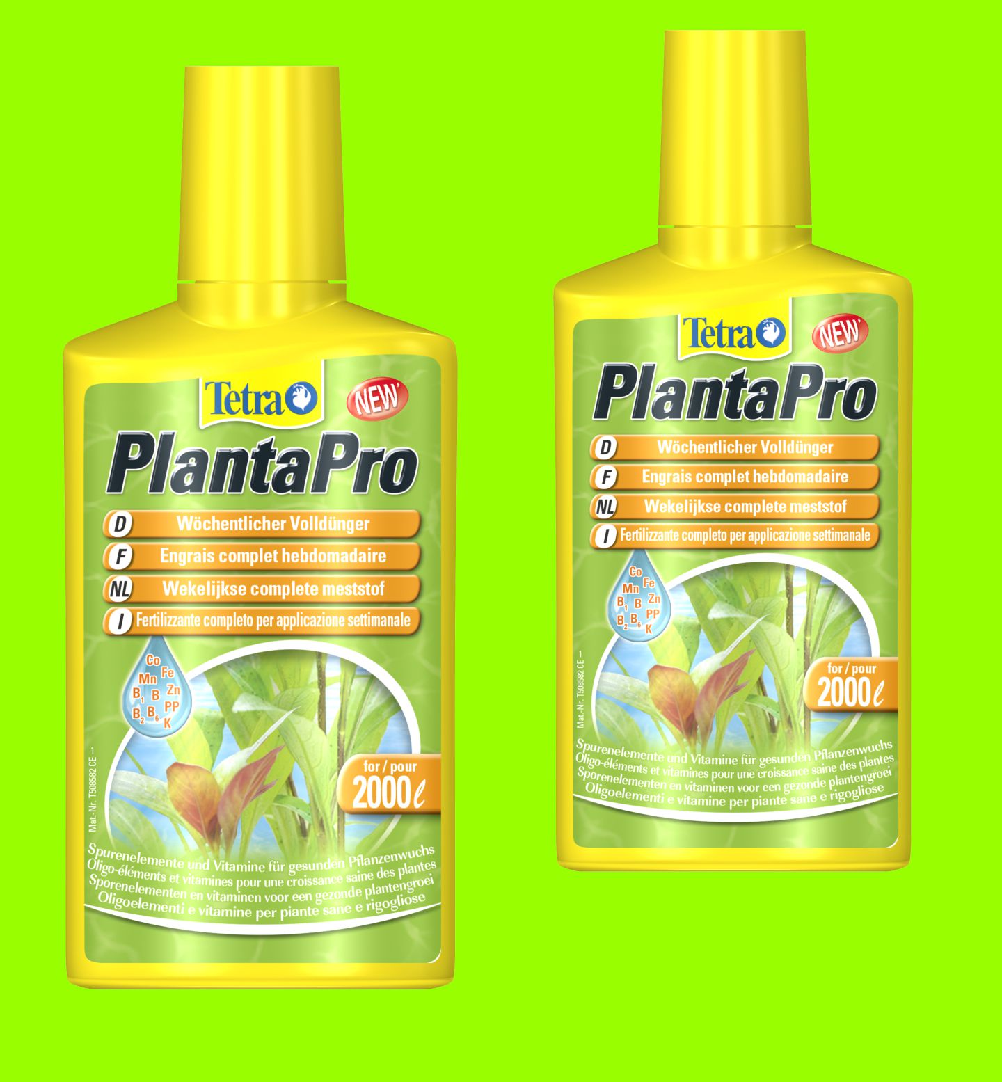 Tetra PlantaPro 2x250ml Wochendünger Volldünger für Aquarienpflanzen für 4.000 L