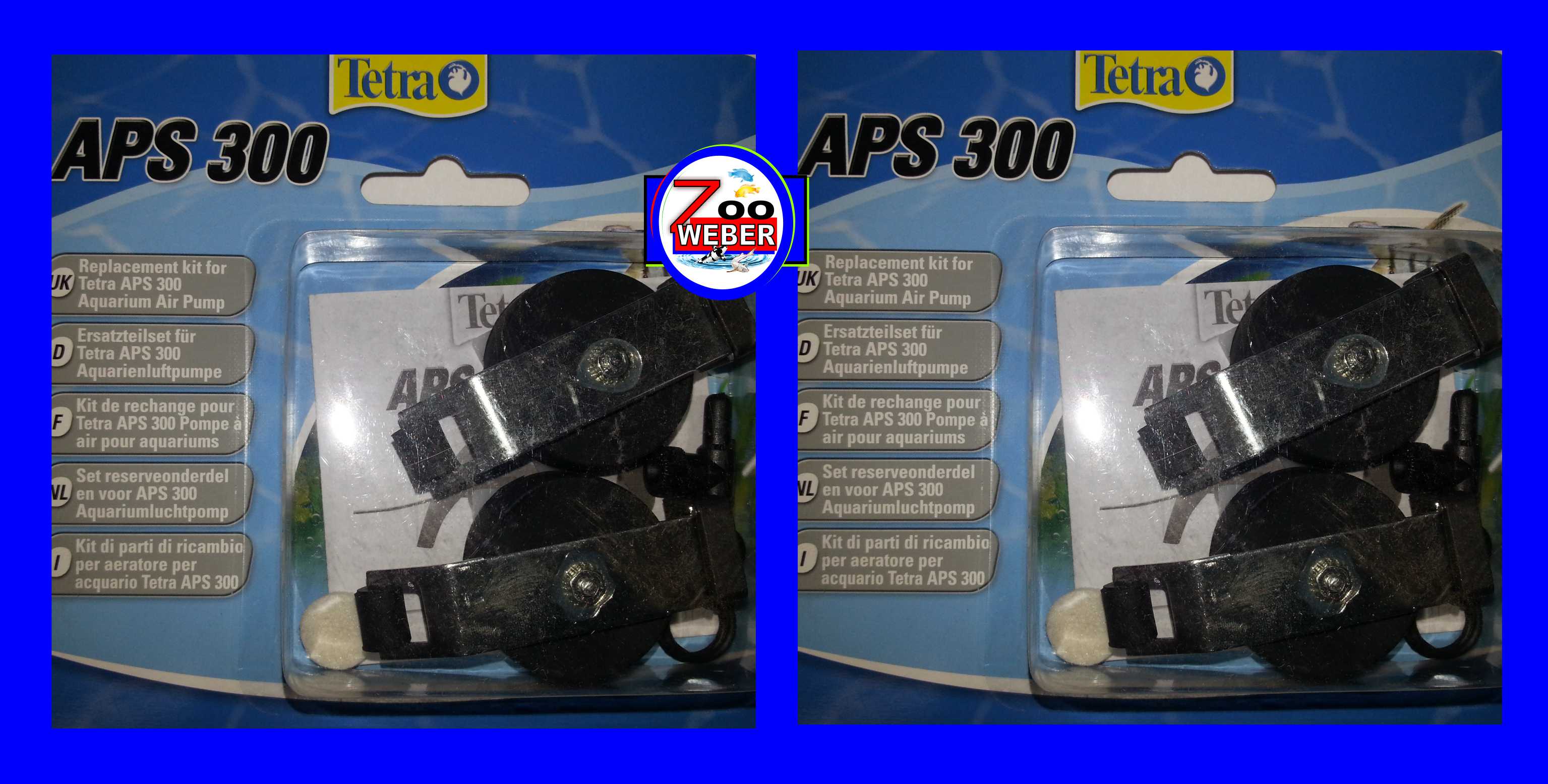 Membran Doppelpack Ersatzteilset f Tetra Lüfterpumpe APS 300 Aquarienluftpumpe