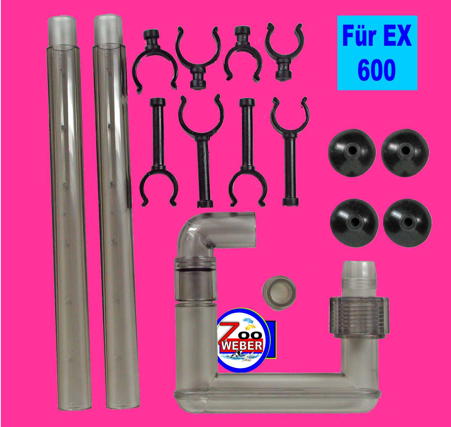 Ersatzteilset Auslass für Tetra Aussenfilter EX 600 Tetratec Ersatz Auslauf-Set