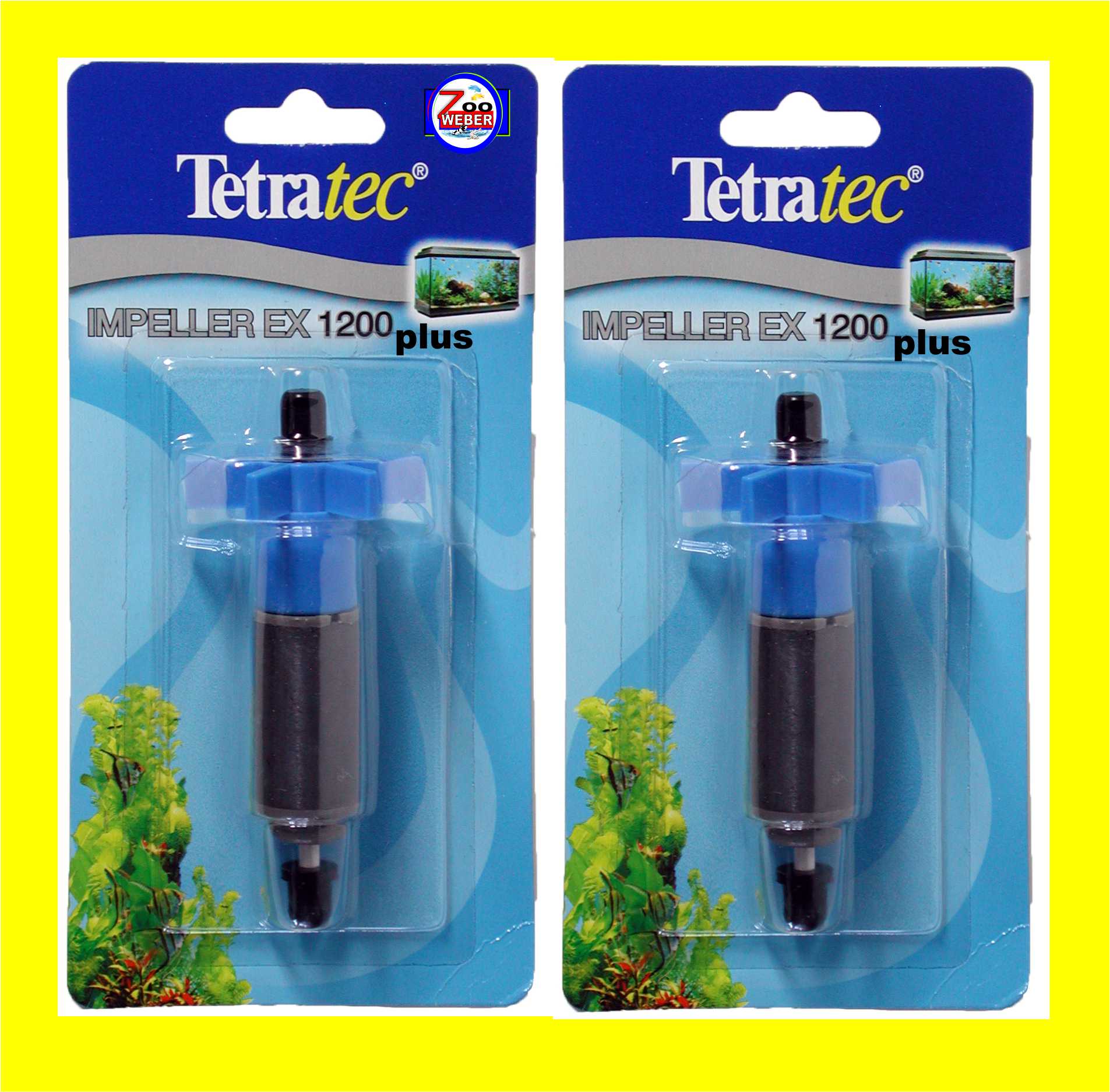 Rotor Impeller Doppelpack für Tetra Außenfilter ex 1200 PLUS Tetratec Ersatzteil
