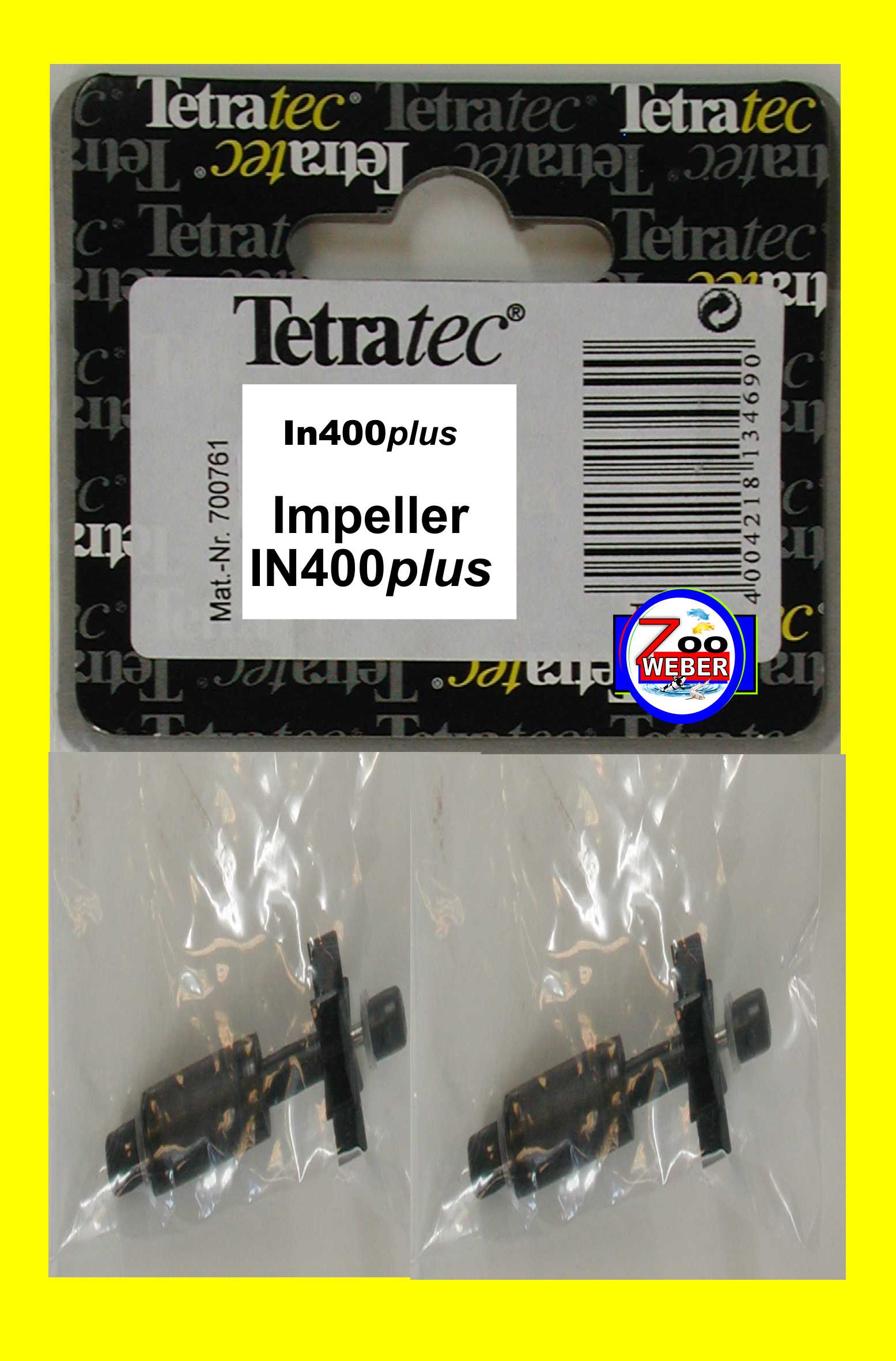 Rotor Impeller Doppelpack f Tetra Innenfilter IN 400 plus Tetratec Ersatzteil