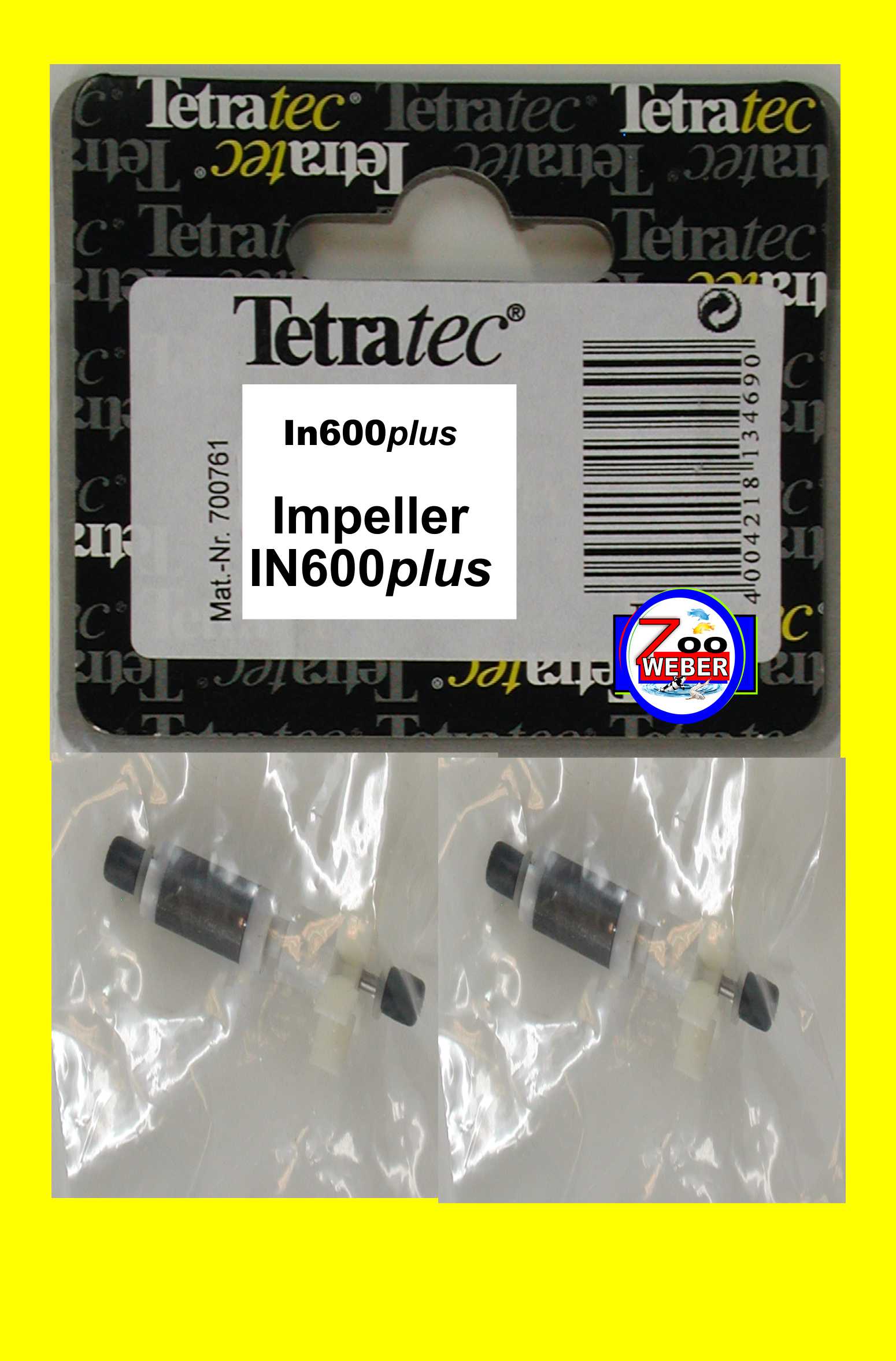 Rotor Impeller Doppelpack f Tetra Innenfilter IN 600 plus Tetratec Ersatzteil