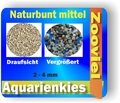Aquarienkies Natur mittel 12 kg Aquariumkies